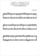 Téléchargez l'arrangement pour piano de la partition de Gentil coquelicot en PDF
